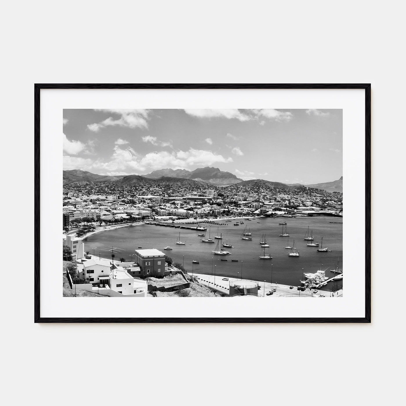 Cape Verde Landscape B&W Poster