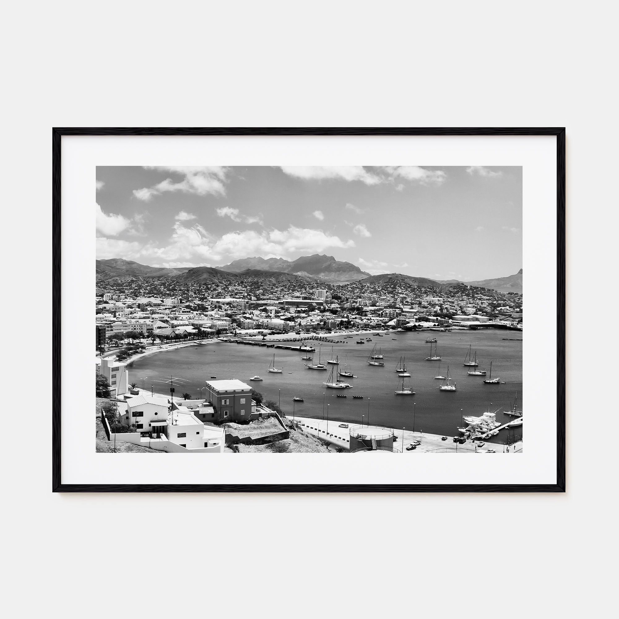 Cape Verde Landscape B&W Poster