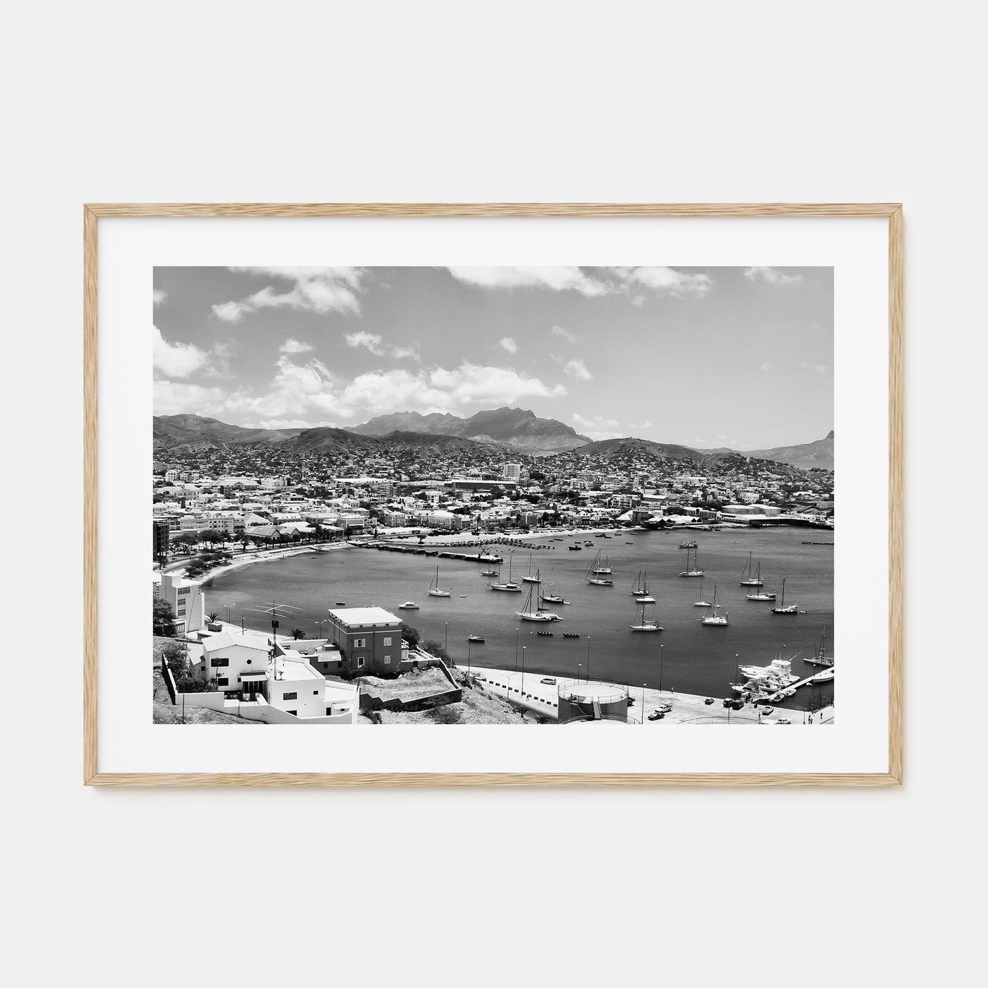 Cape Verde Landscape B&W Poster
