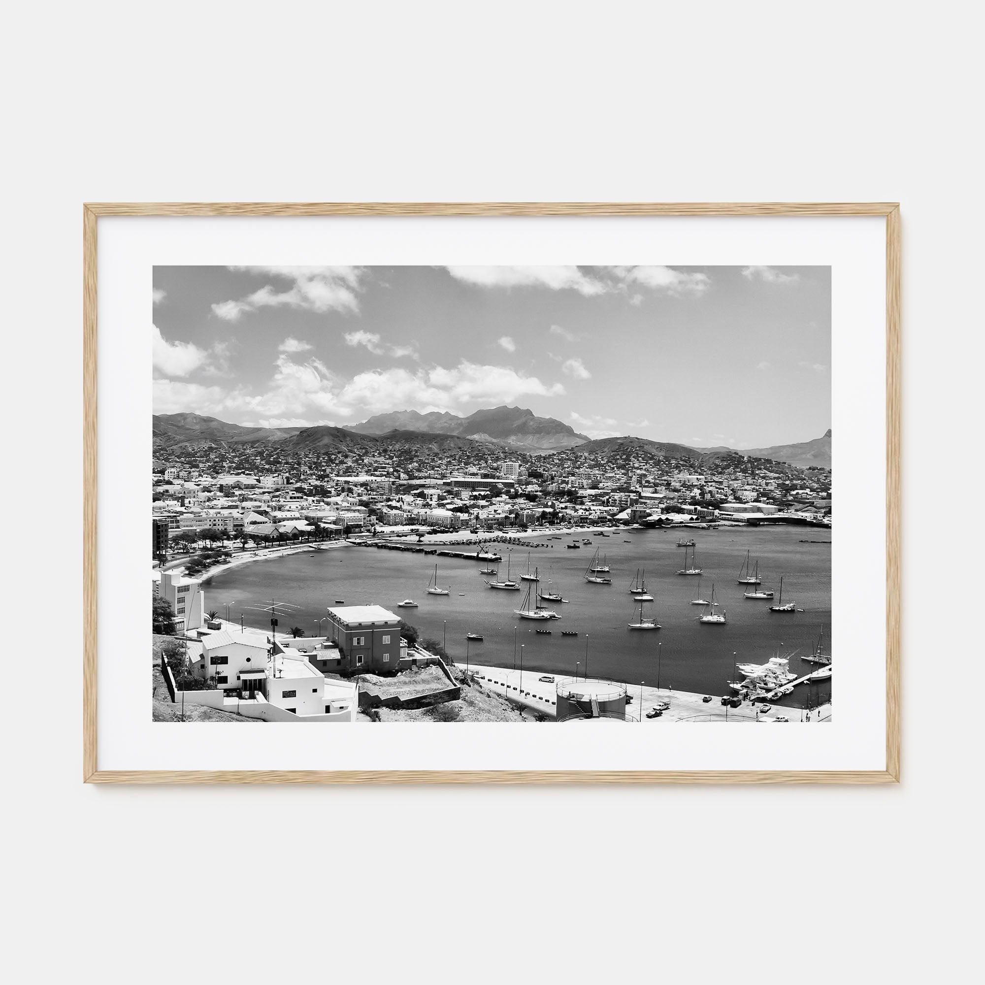Cape Verde Landscape B&W Poster