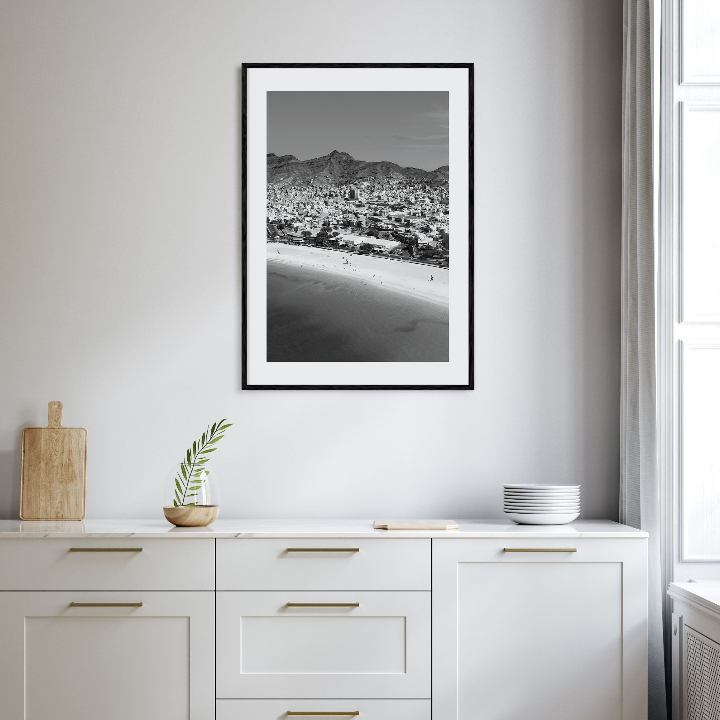 Cape Verde Photo B&W Poster