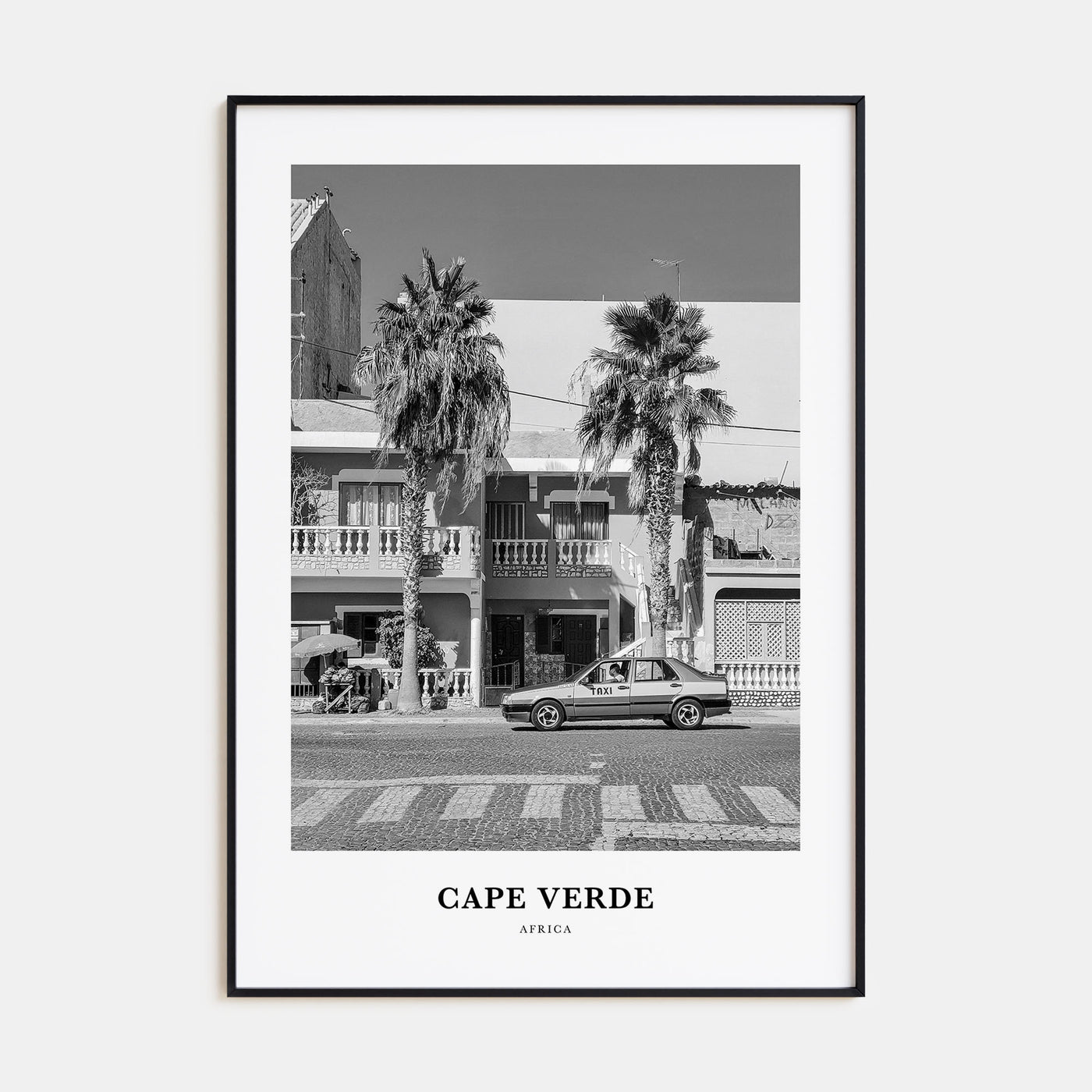Cape Verde Portrait B&W No 2 Poster