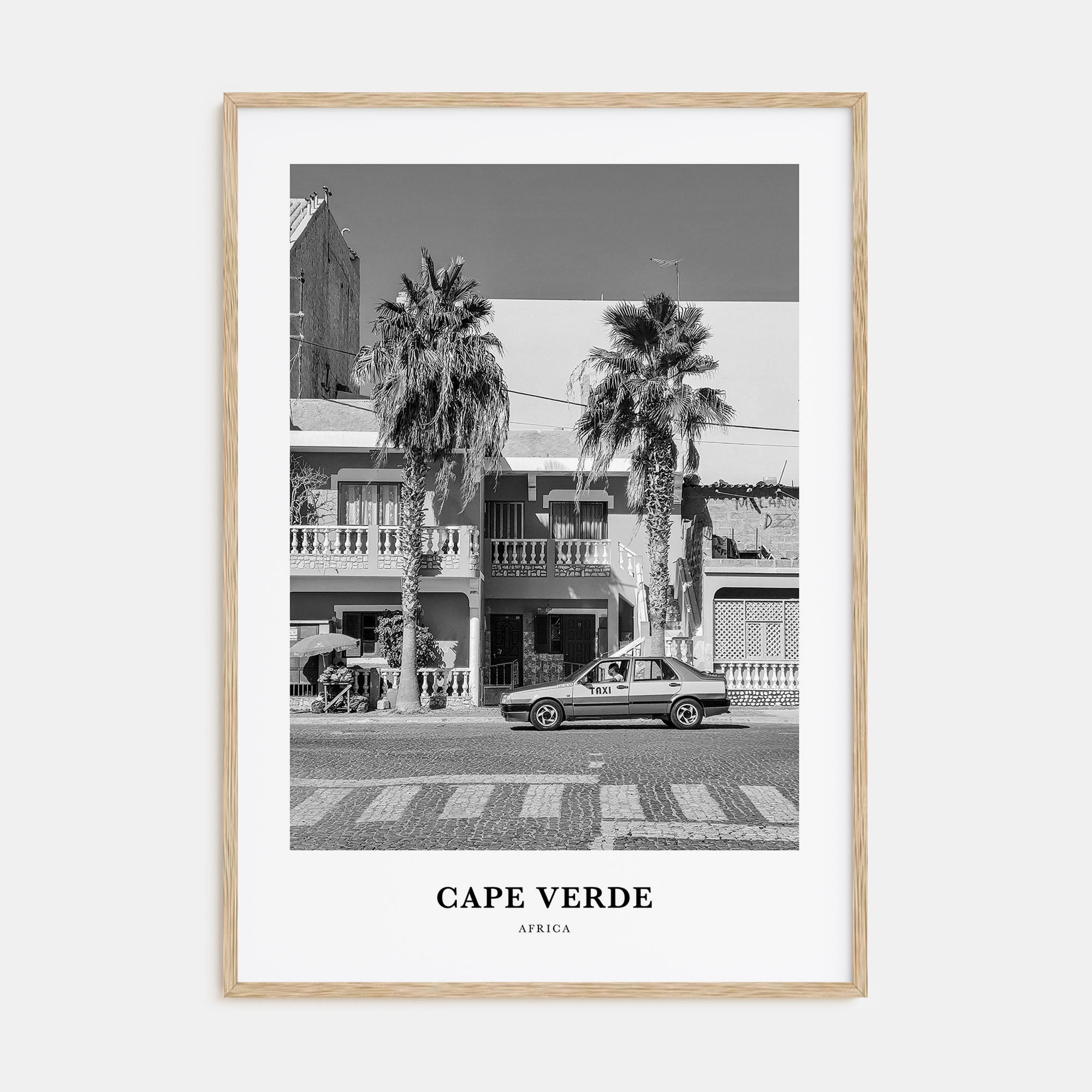 Cape Verde Portrait B&W No 2 Poster