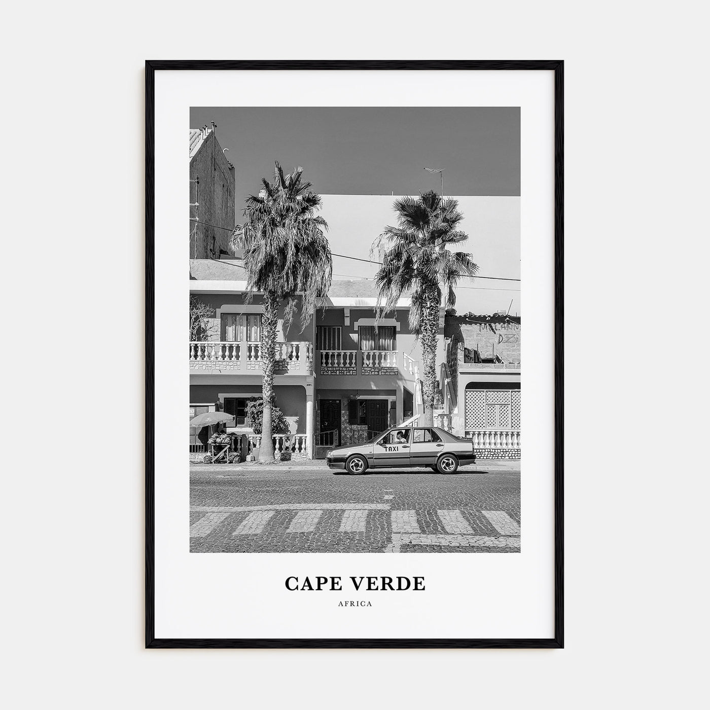 Cape Verde Portrait B&W No 2 Poster