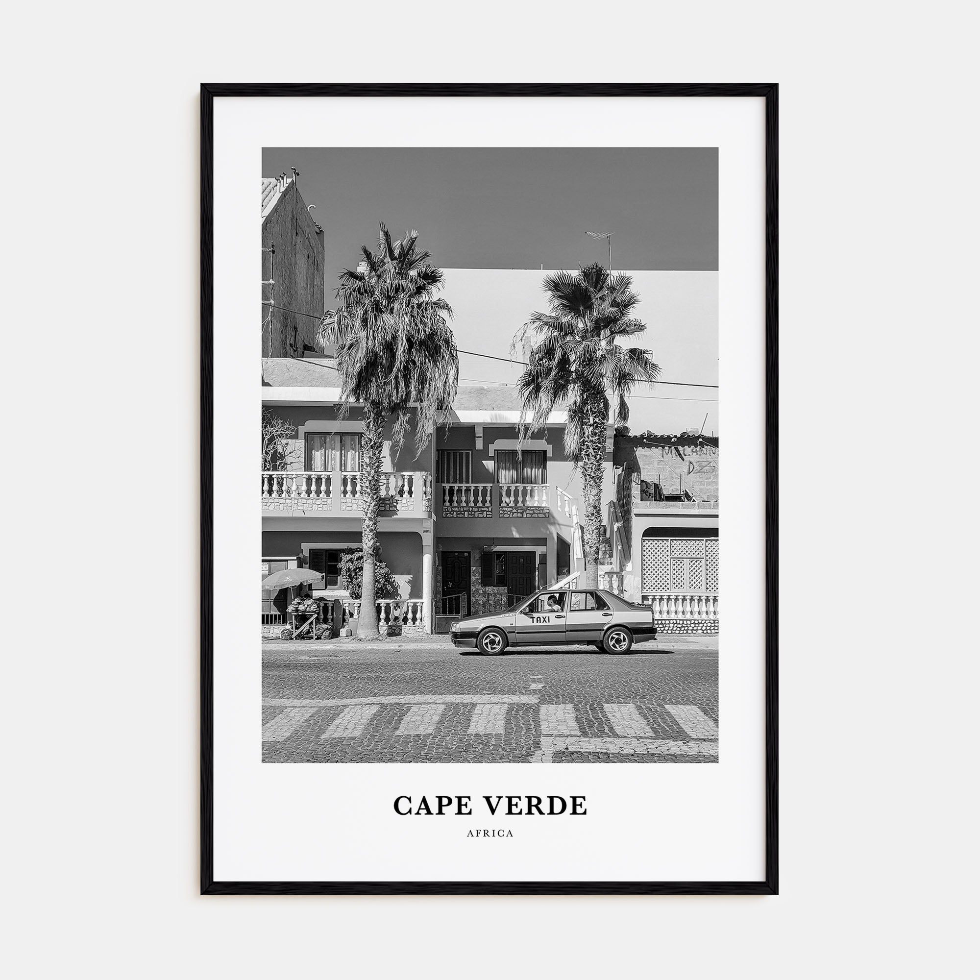 Cape Verde Portrait B&W No 2 Poster