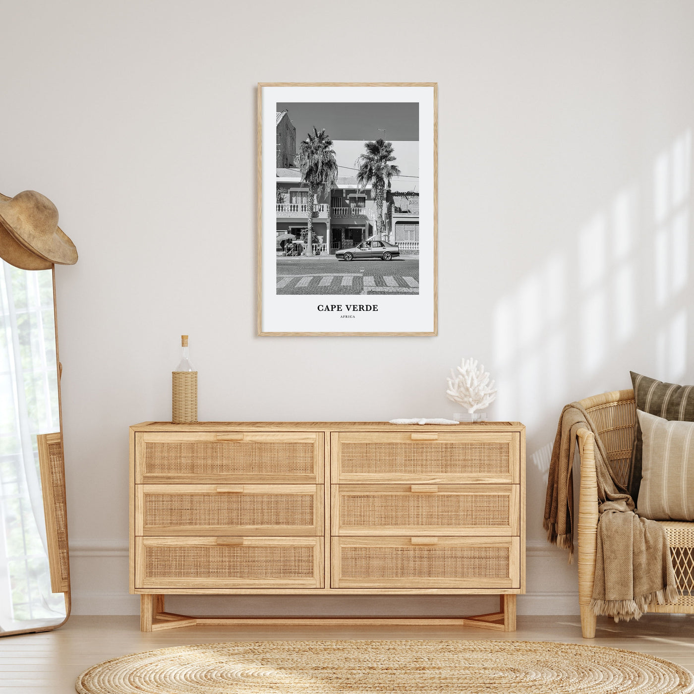 Cape Verde Portrait B&W No 2 Poster