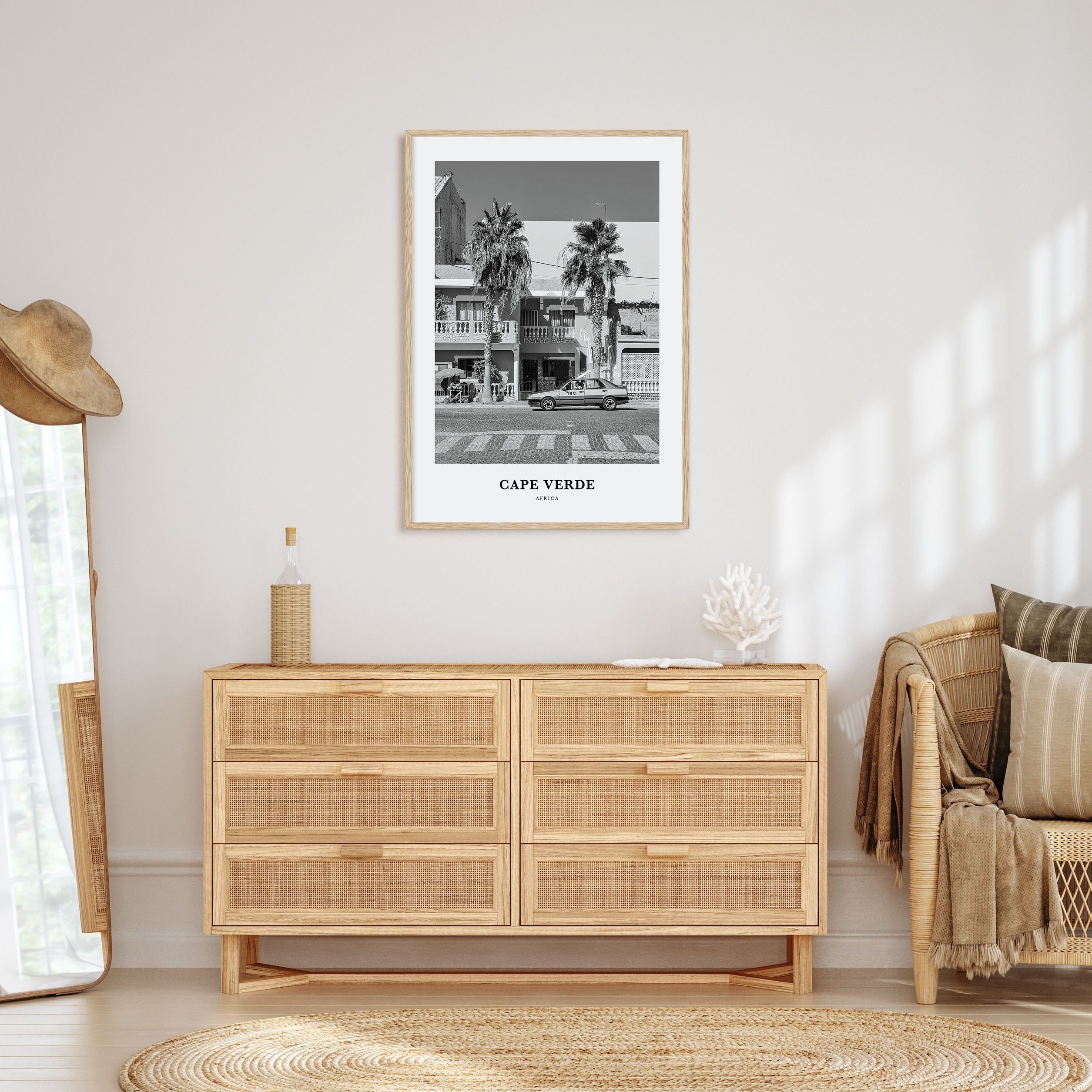 Cape Verde Portrait B&W No 2 Poster