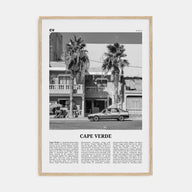 Cape Verde Travel B&W No 2 Poster