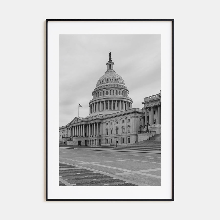 Capitol Hill Photo B&W Poster