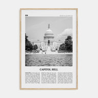 Capitol Hill Travel B&W Poster