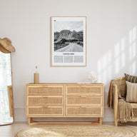 Capitol Reef National Park Travel B&W Poster