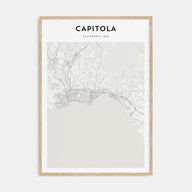 Capitola Map Portrait Poster