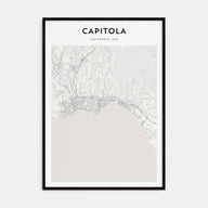 Capitola Map Portrait Poster