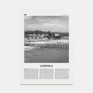 Capitola Travel B&W Poster