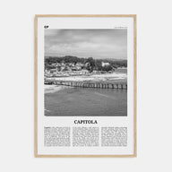 Capitola Travel B&W Poster