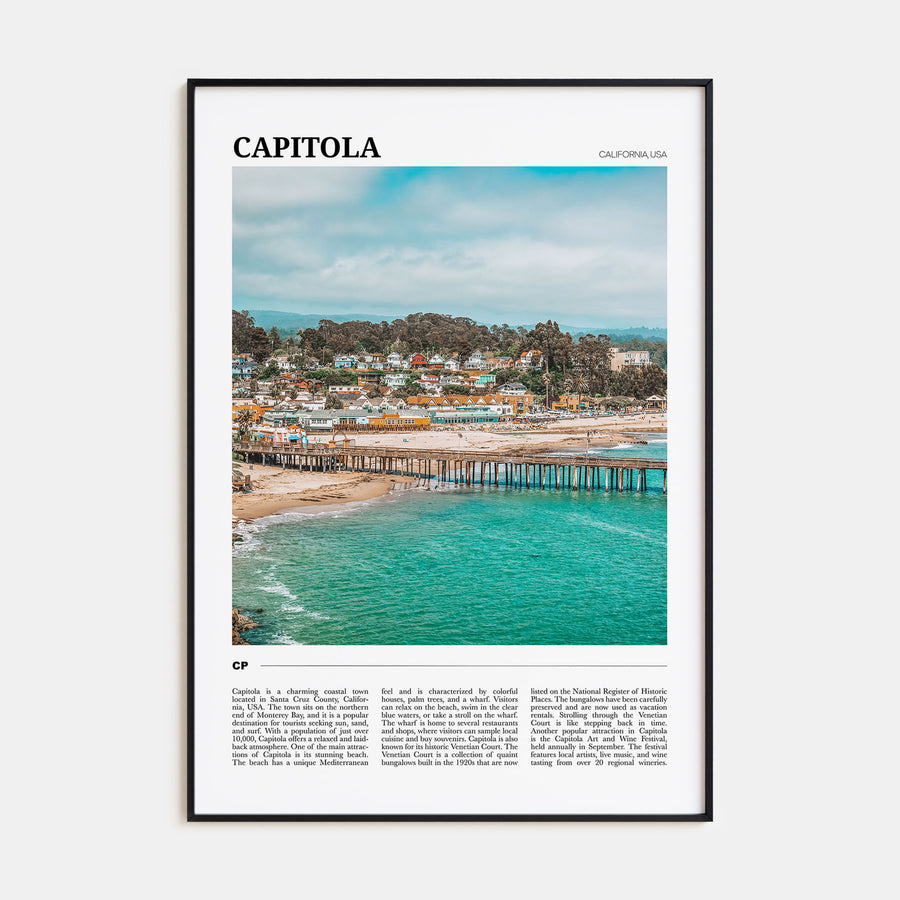 Capitola Travel Color Poster
