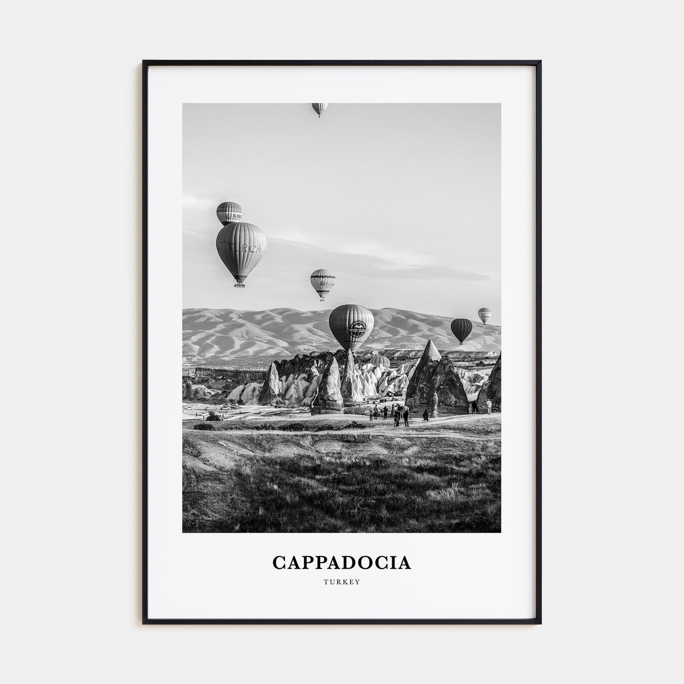 Cappadocia Portrait B&W Poster