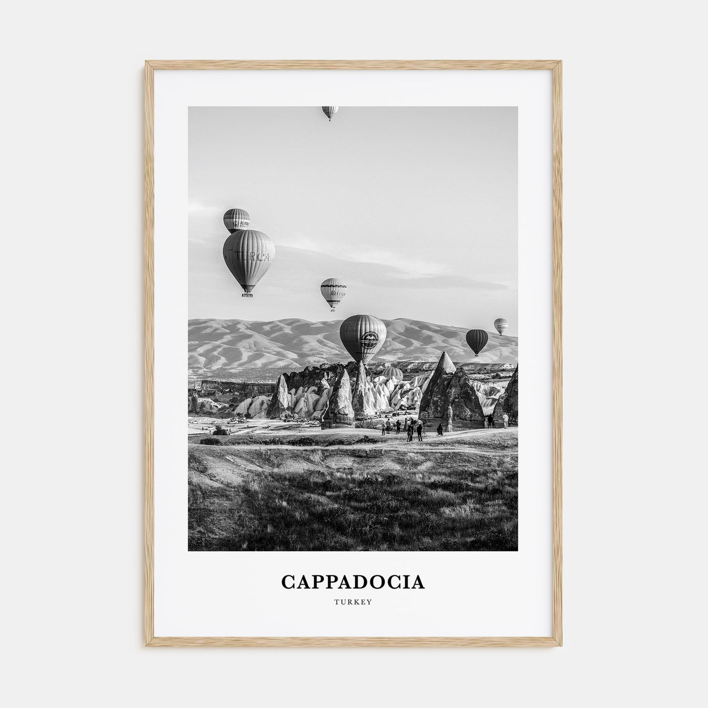 Cappadocia Portrait B&W Poster