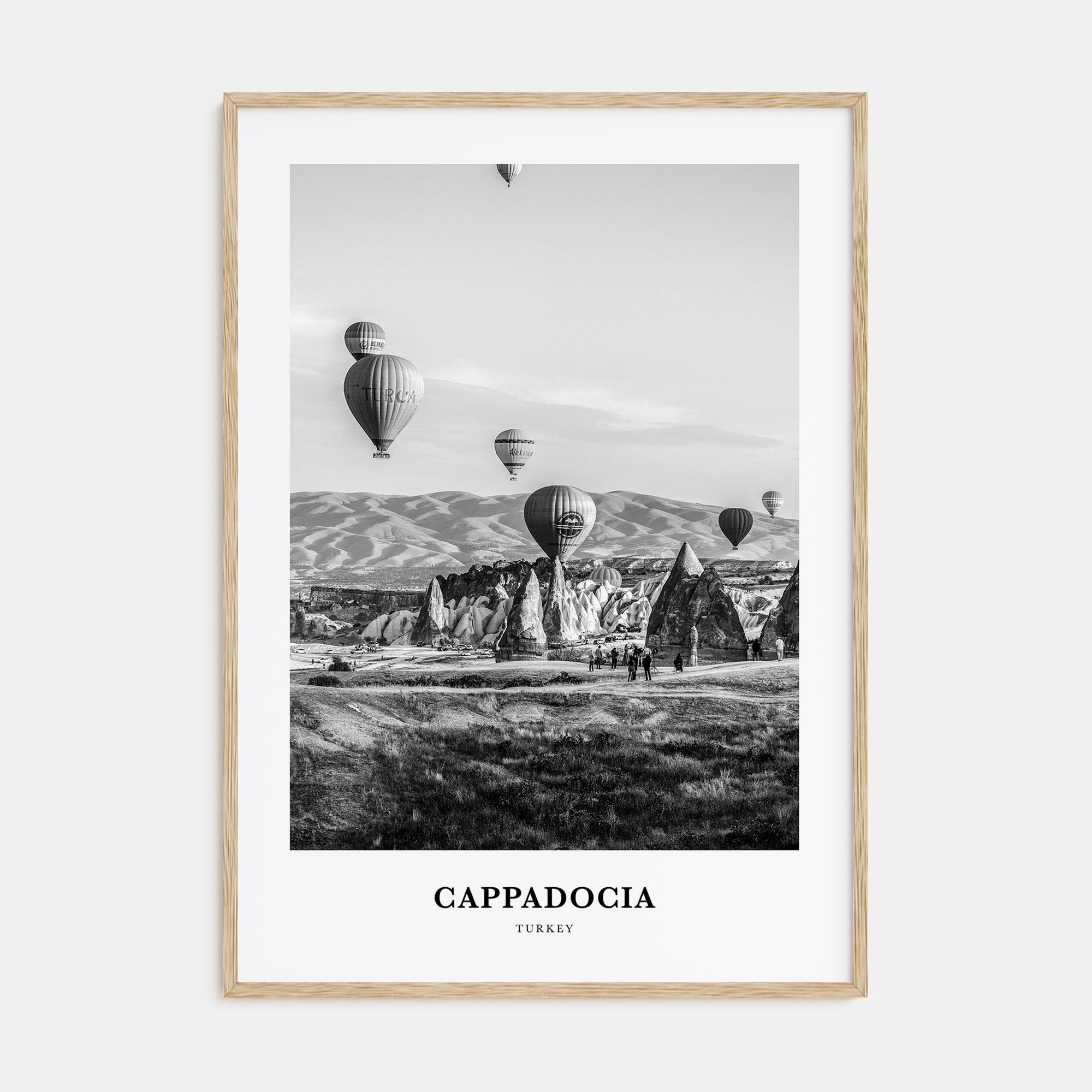Cappadocia Portrait B&W Poster