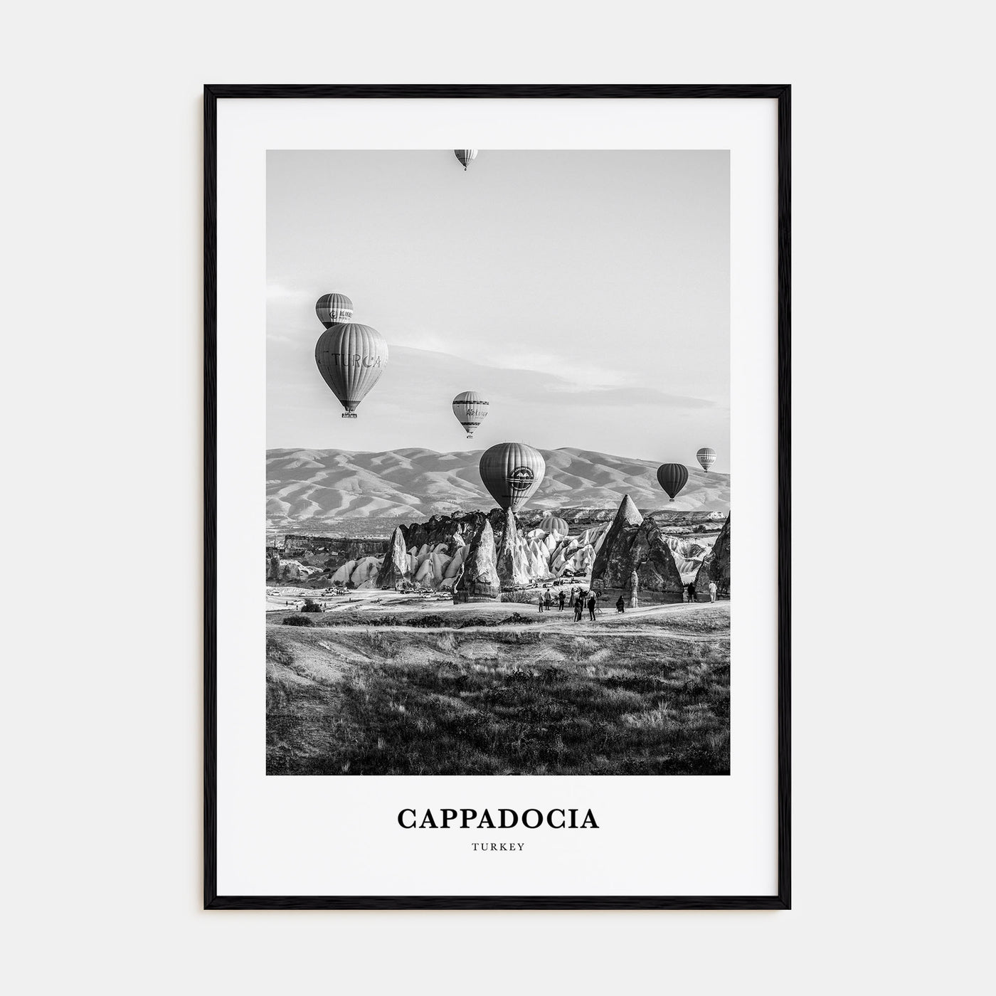 Cappadocia Portrait B&W Poster