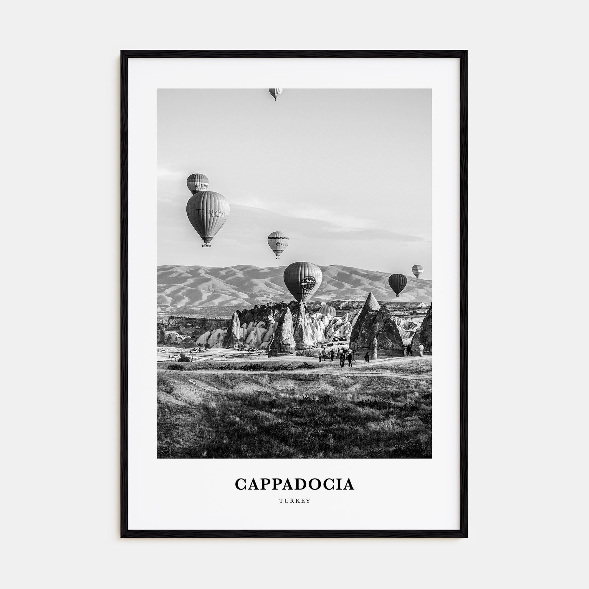 Cappadocia Portrait B&W Poster