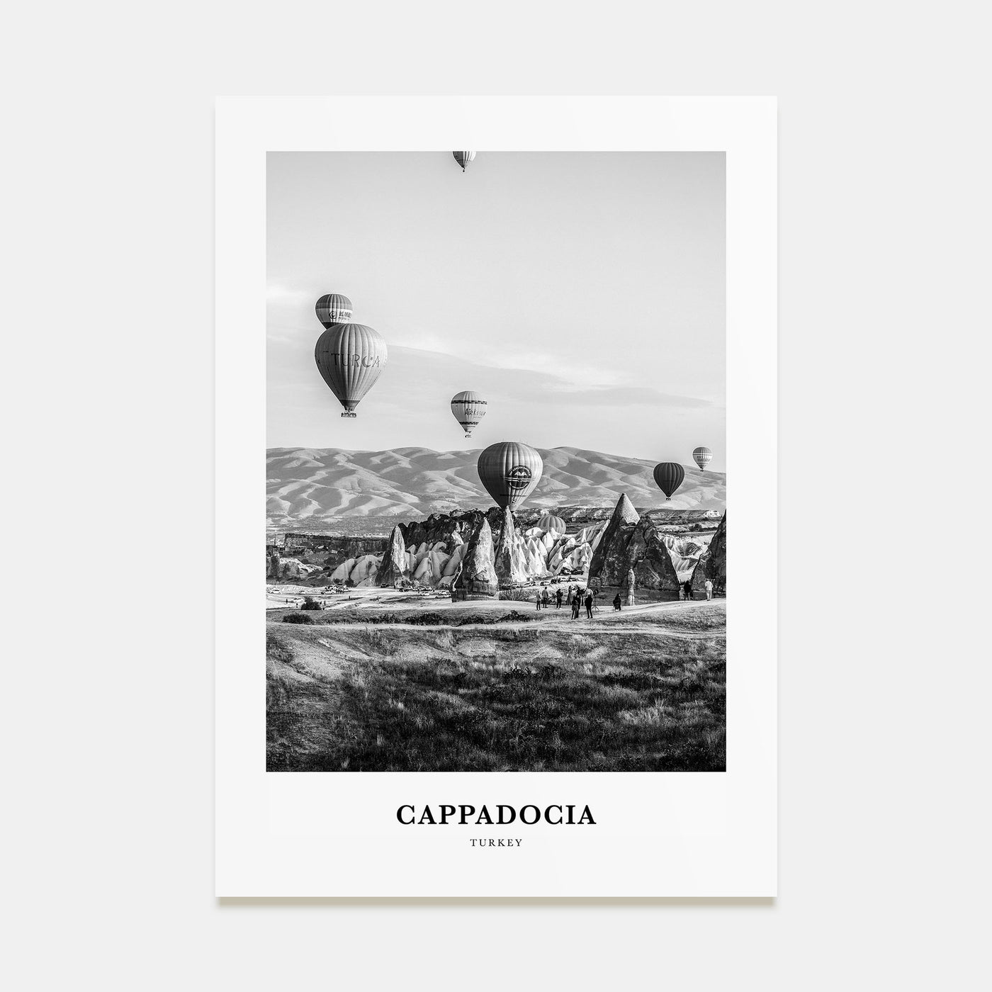 Cappadocia Portrait B&W Poster