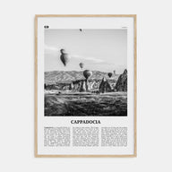 Cappadocia Travel B&W Poster