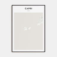 Capri Map Portrait Poster