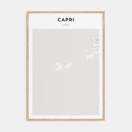 Capri Map Portrait Poster
