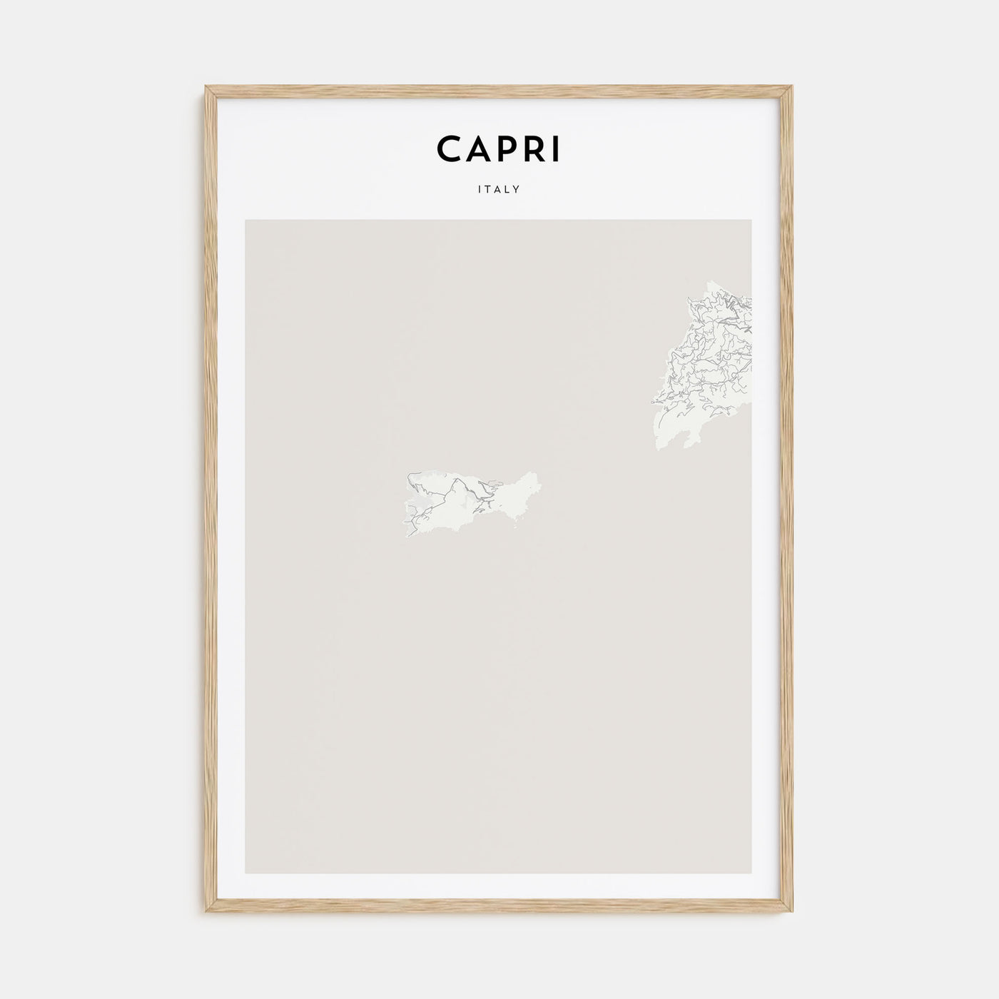 Capri Map Portrait Poster