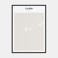 Capri Map Portrait Poster