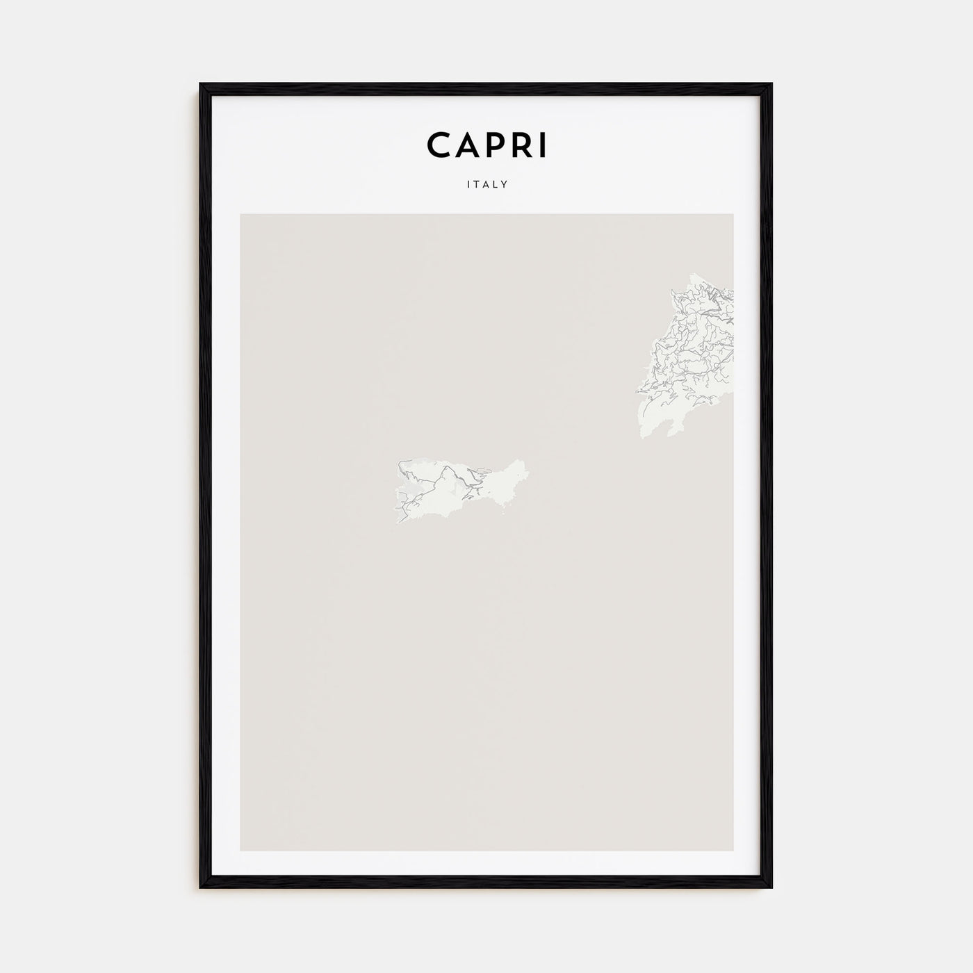 Capri Map Portrait Poster