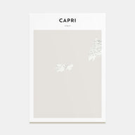 Capri Map Portrait Poster