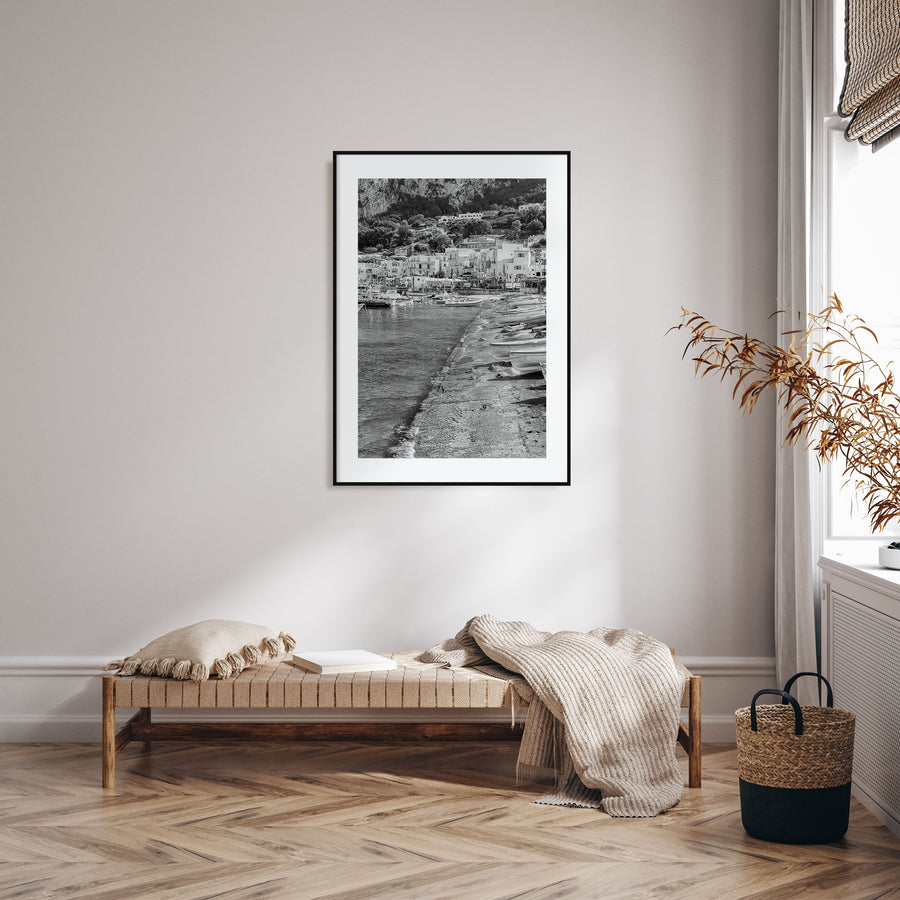 Capri Photo B&W Poster