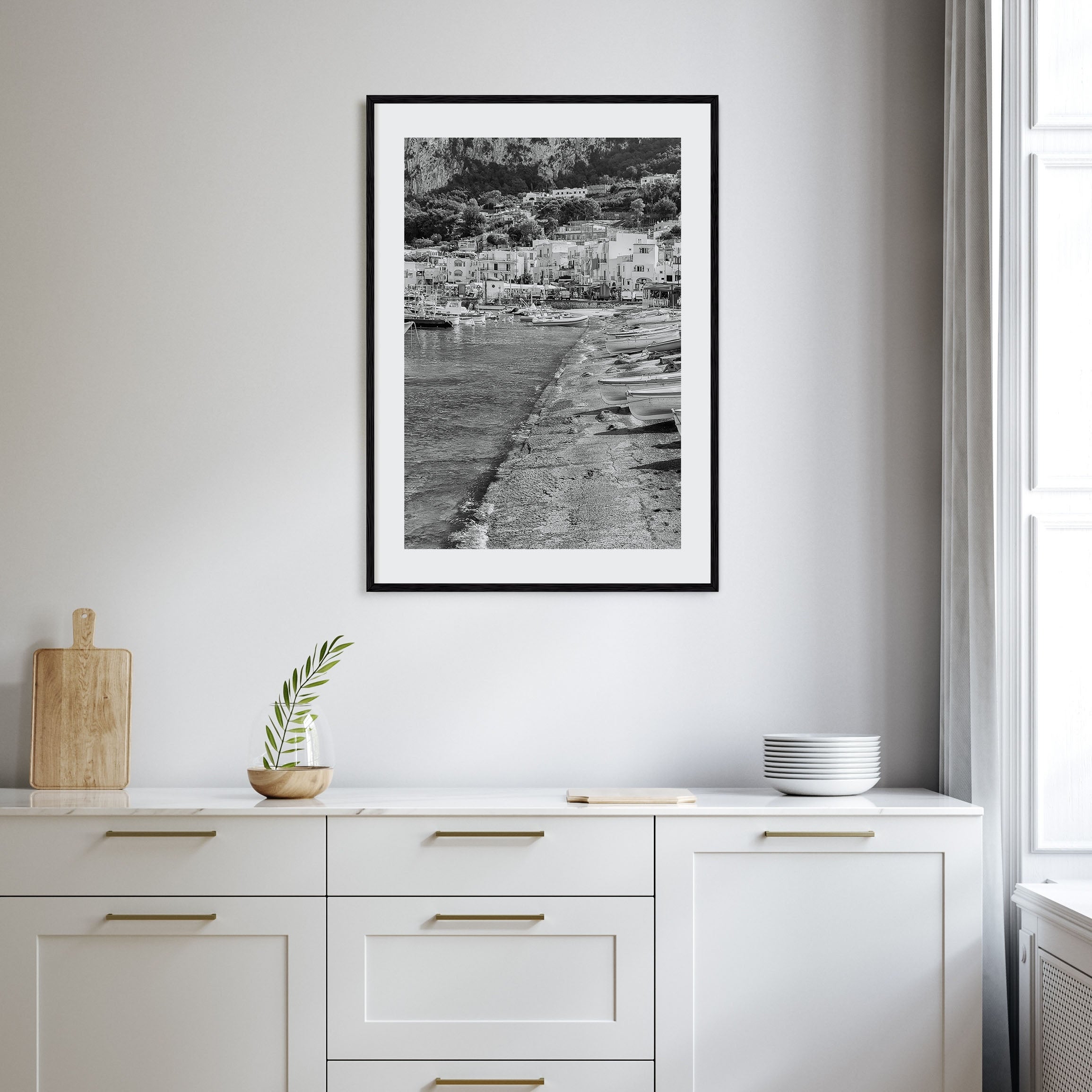 Capri Photo B&W Poster