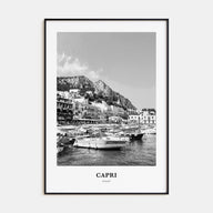 Capri Portrait B&W Poster