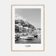 Capri Portrait B&W Poster