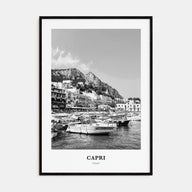 Capri Portrait B&W Poster