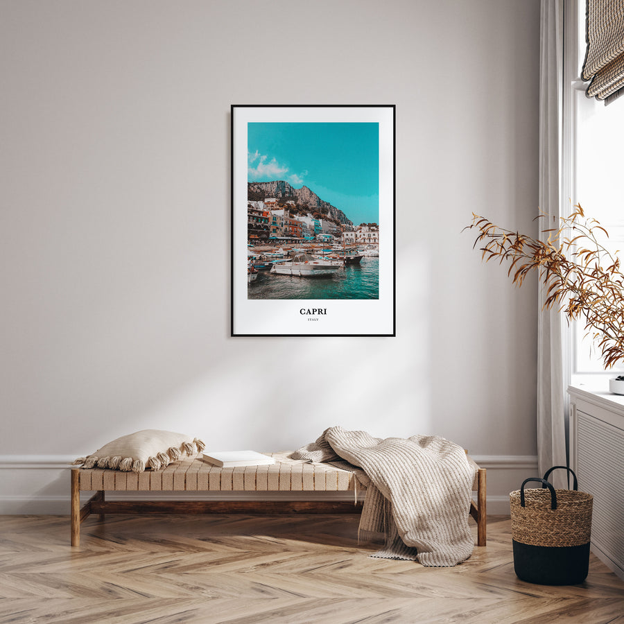 Capri Portrait Color Poster