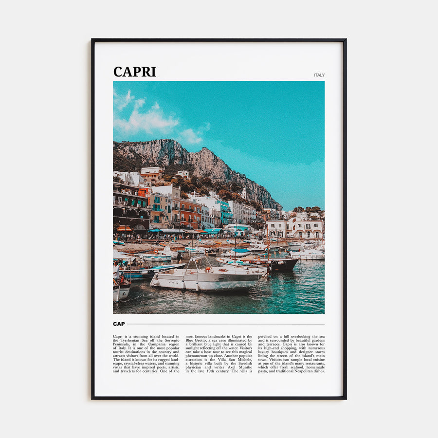 Capri Travel Color Poster