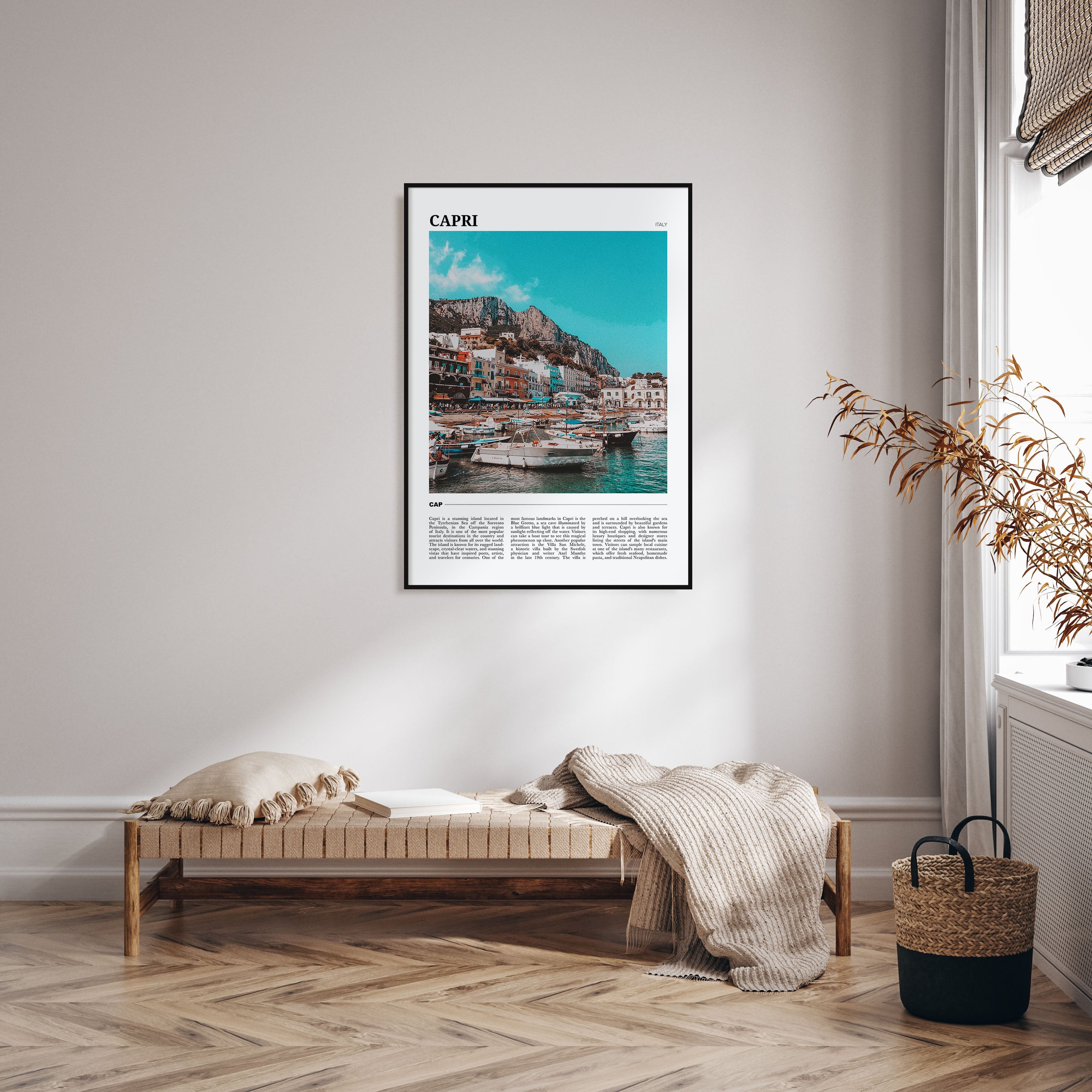 Capri Travel Color Poster