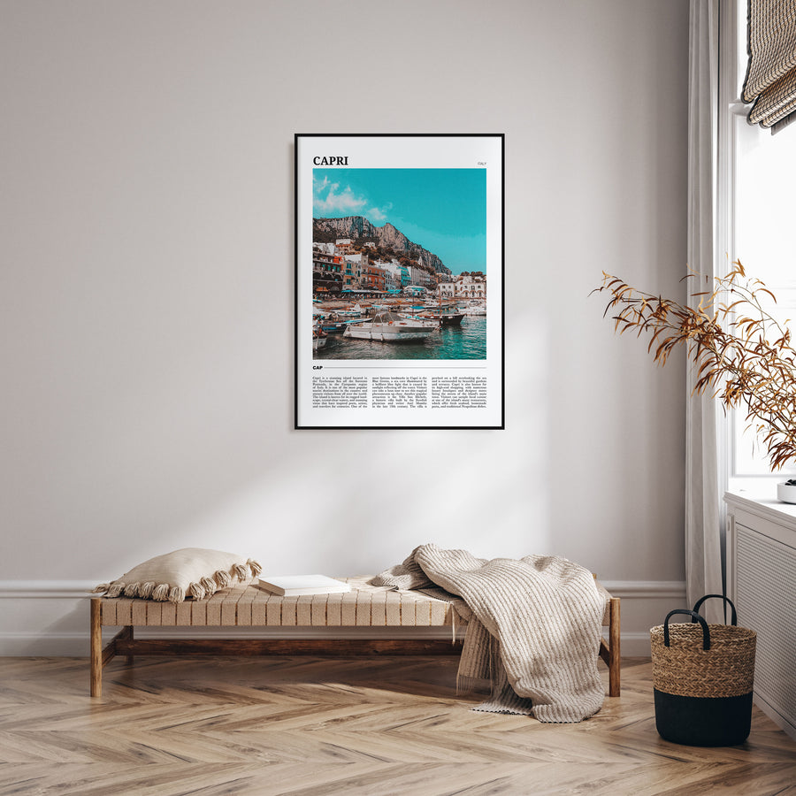 Capri Travel Color Poster