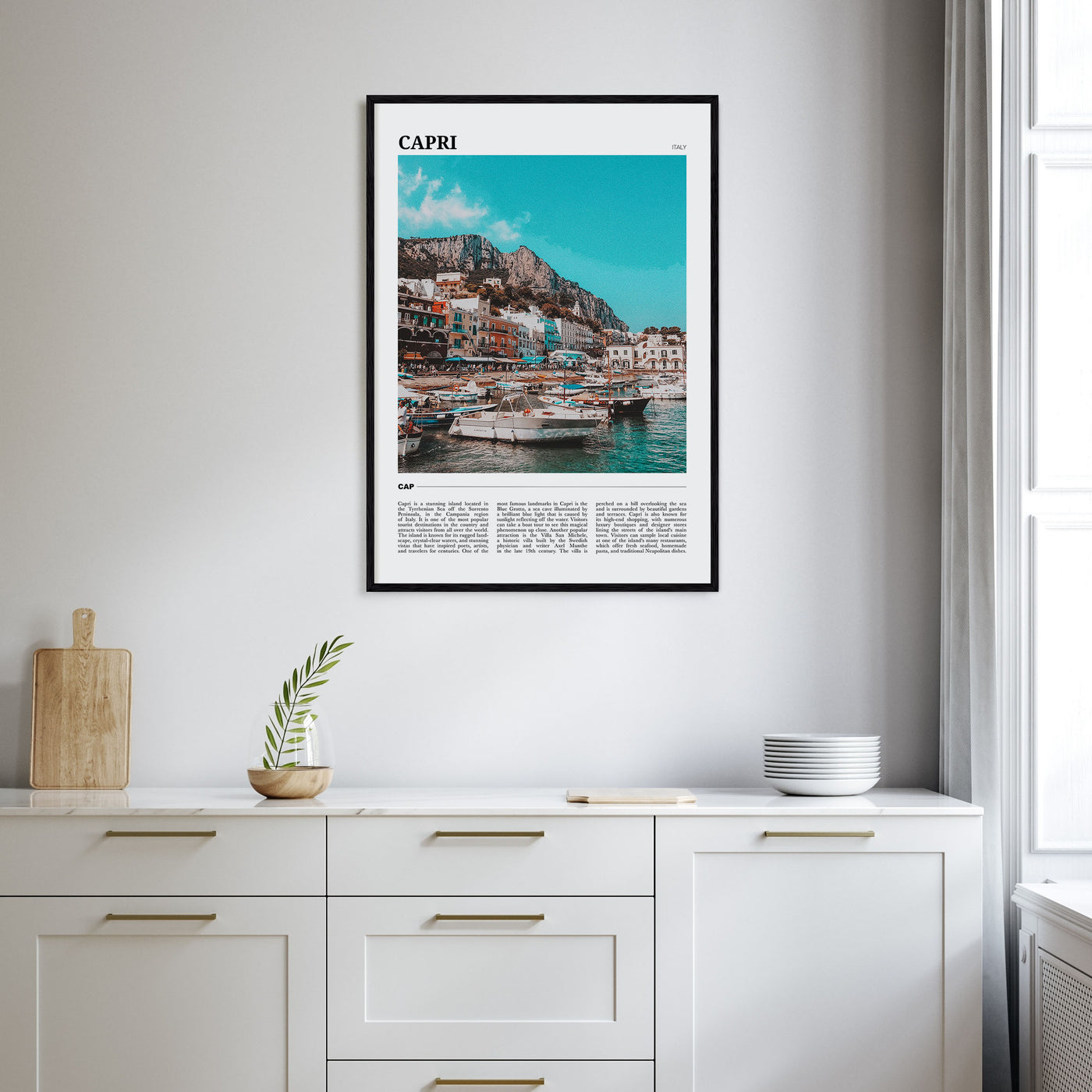 Capri Travel Color Poster