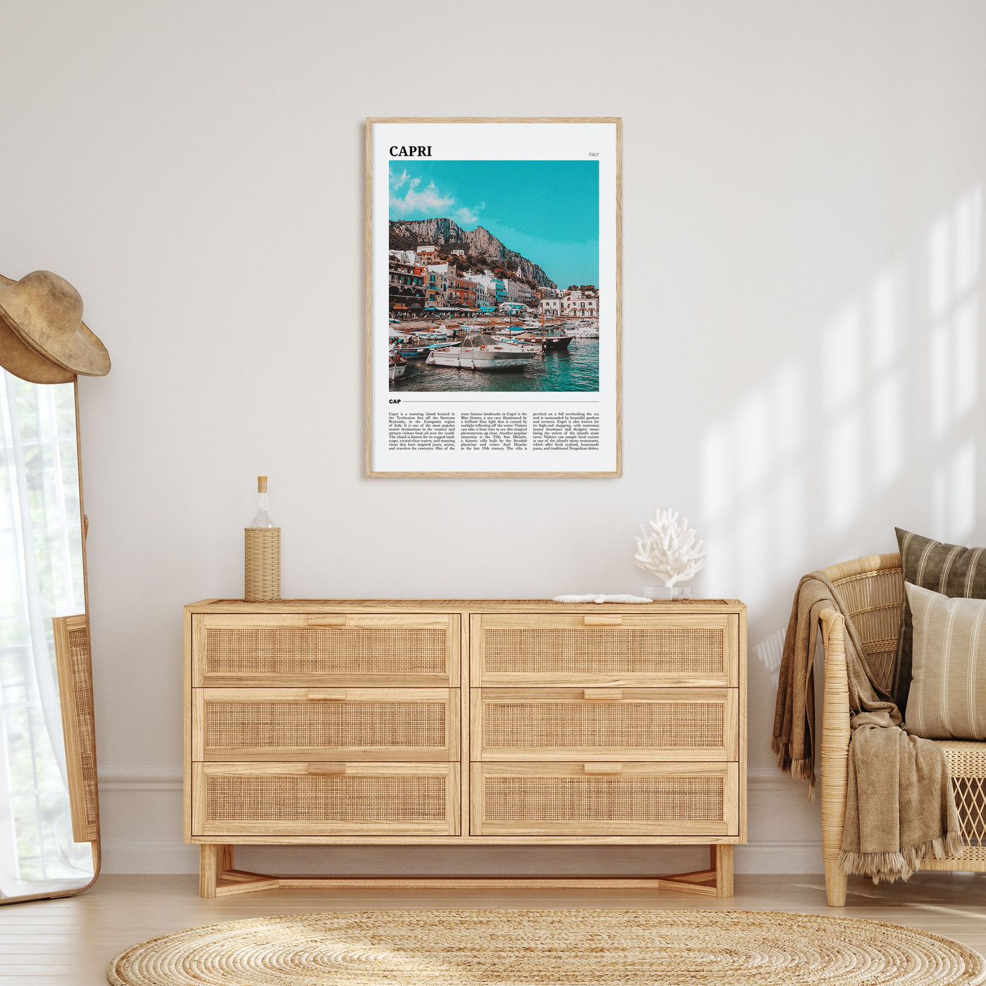 Capri Travel Color Poster