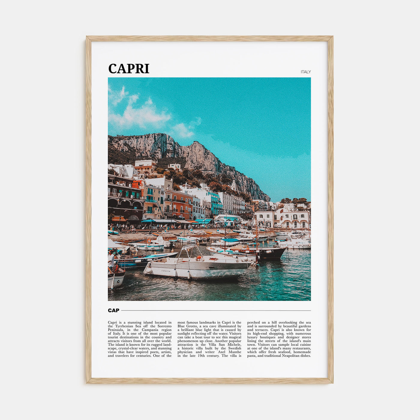 Capri Travel Color Poster