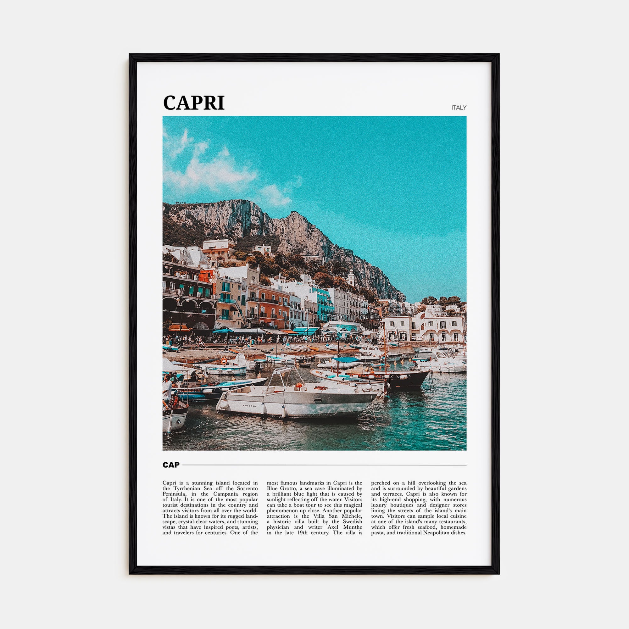 Capri Travel Color Poster