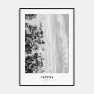 Captiva Portrait B&W No 1 Poster