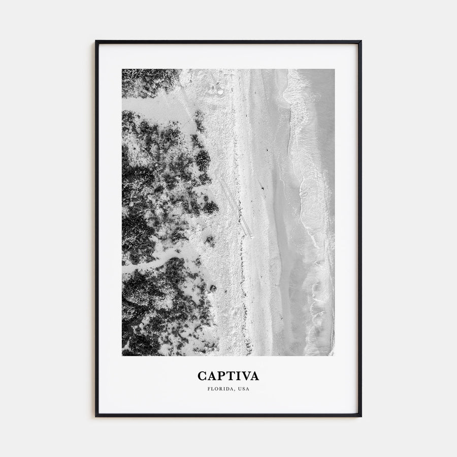 Captiva Portrait B&W No 1 Poster
