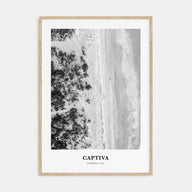 Captiva Portrait B&W No 1 Poster
