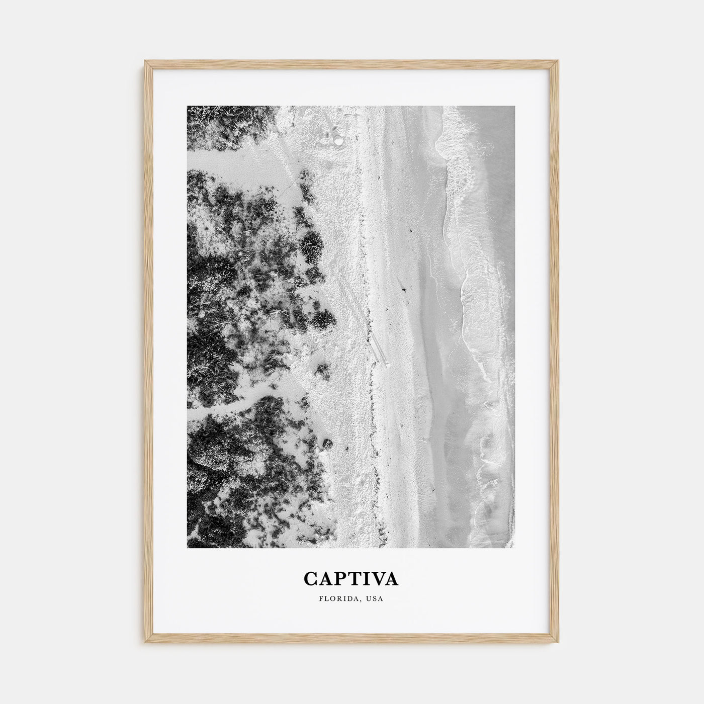 Captiva Portrait B&W No 1 Poster